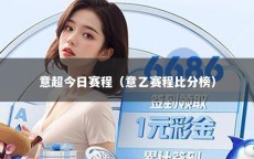 意超今日赛程（意乙赛程比分榜）